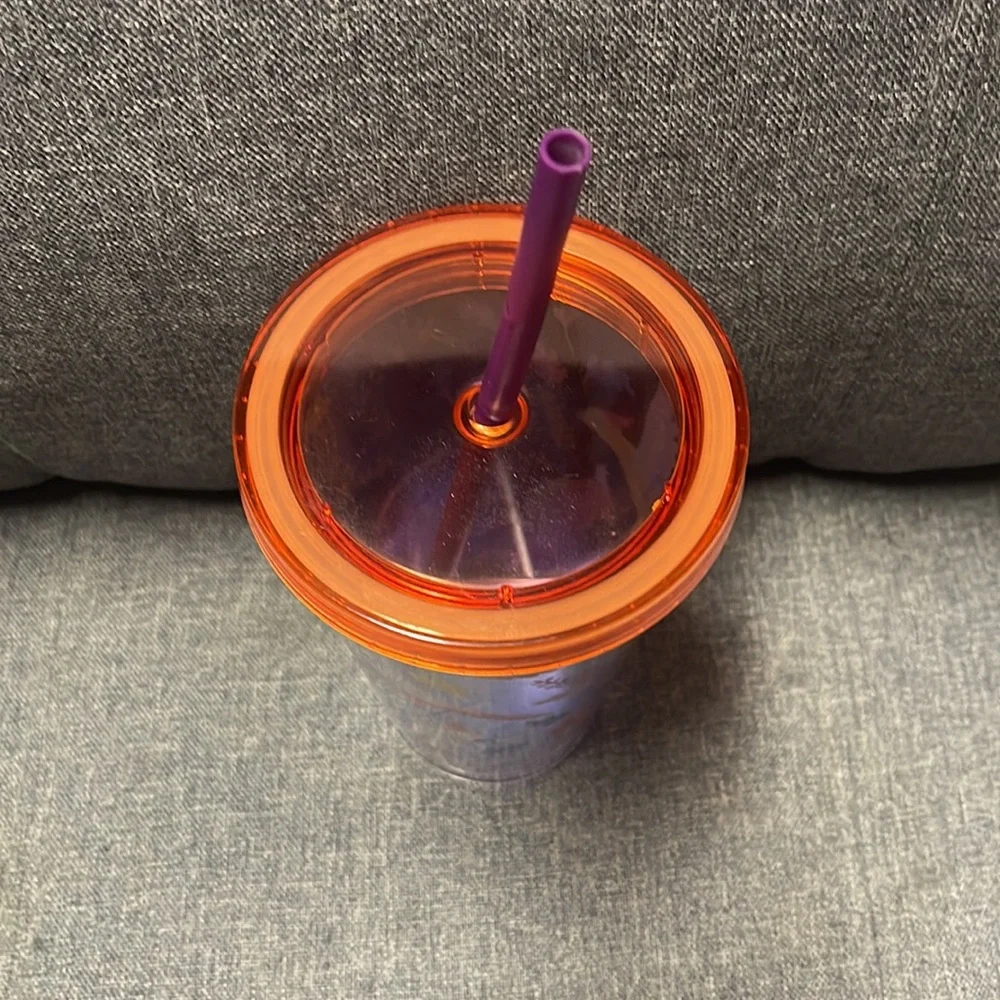 Starbucks Grande Tropical Birds Tumbler with Straw